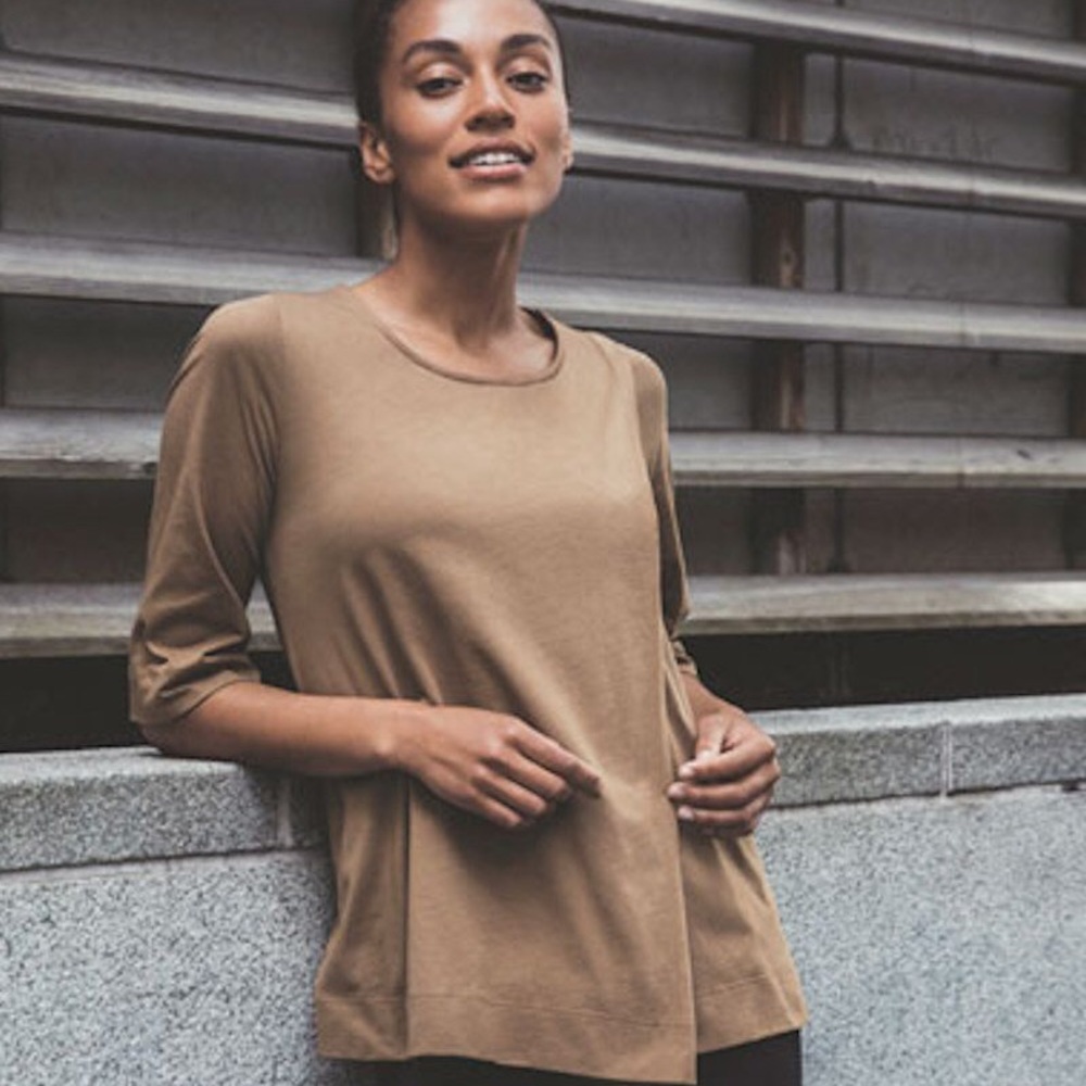 Boob Design Brown Breast feeding Maternity Top S